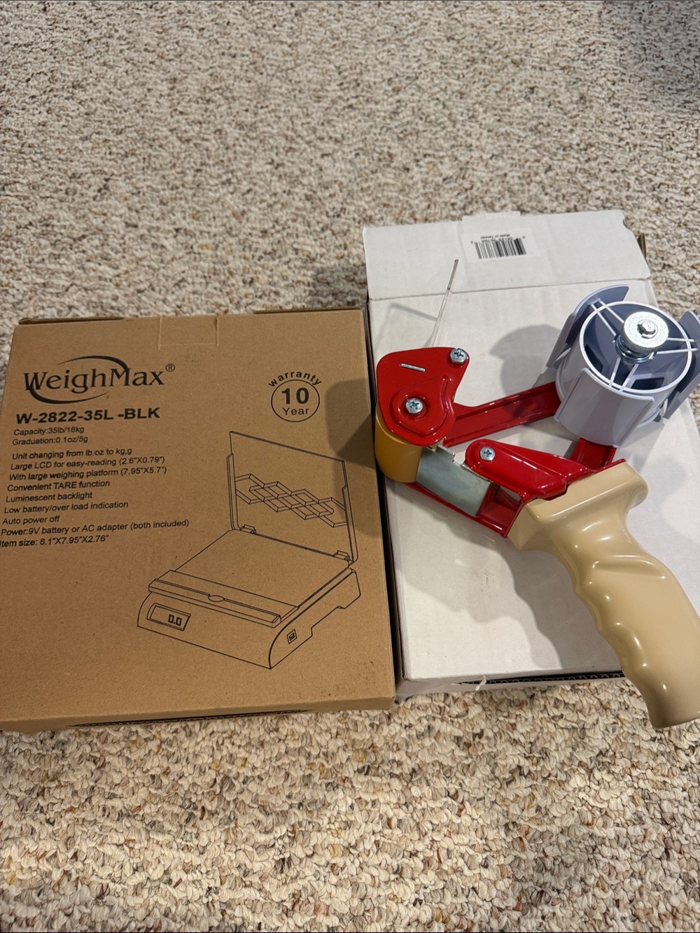 NIB Scale and Tape Gun